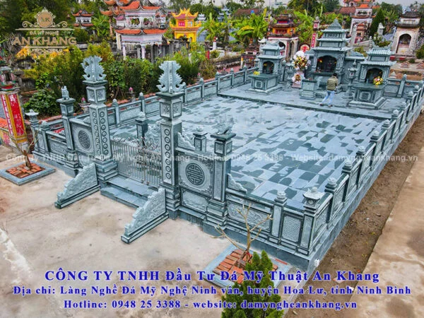 thiết kế lăng mộ dòng họ bằng đá