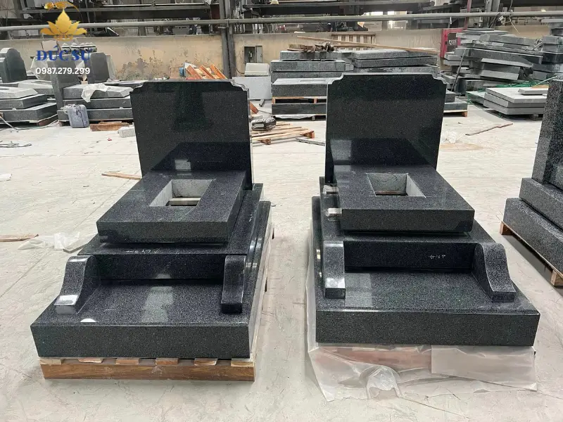 mộ ốp đá granite đẹp