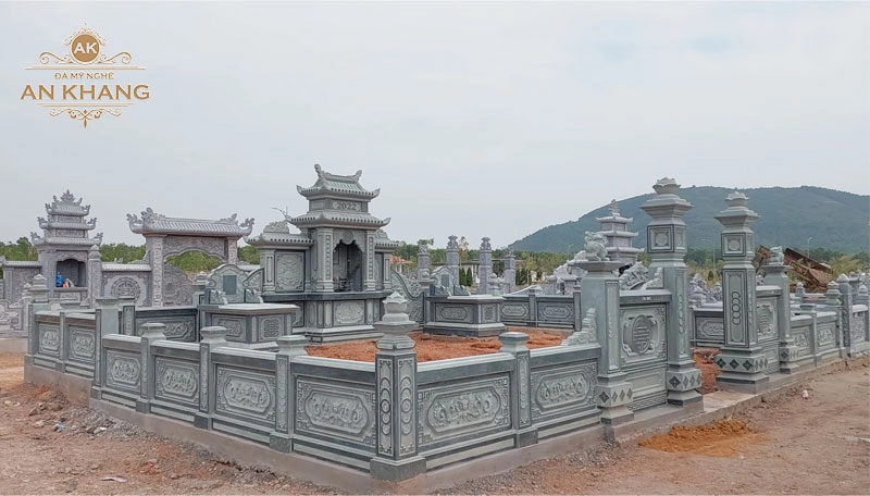 lăng mộ đá gia đình đẹp chuẩn phong thủy
